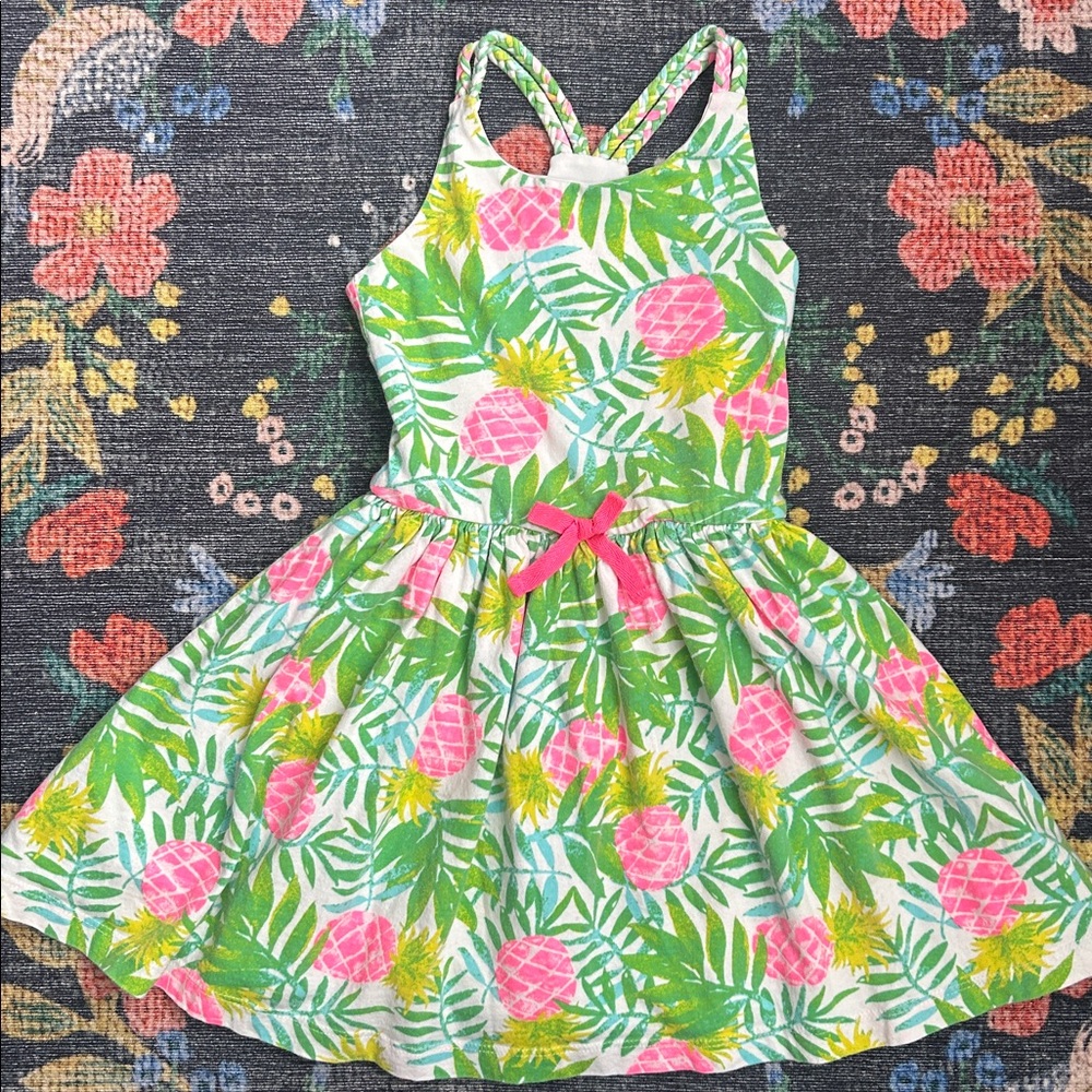 Tommy Bahama Tropical Pineapple Sundress, Size 4T